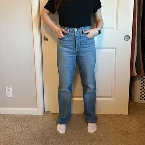 Levi's Ribcage High Waisted Straight Leg Jeans